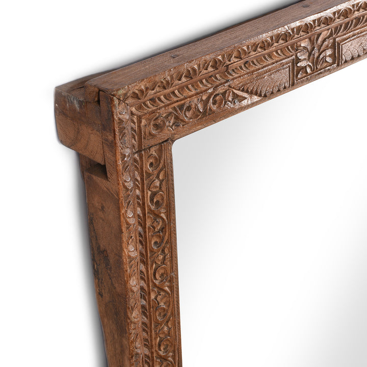 Corner Detail From Old Indian Window Mirror From Shekavati - 19thC | Indigo Antiques