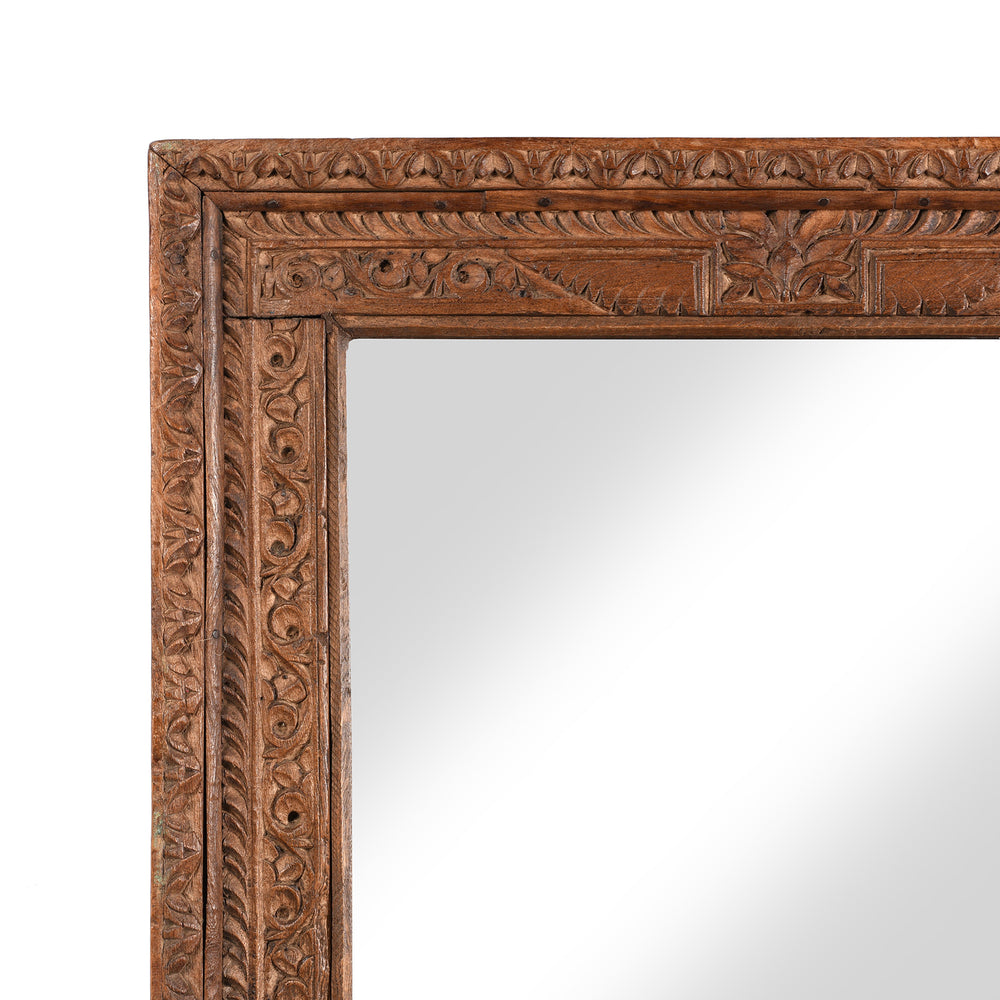 Corner Detail From Old Indian Window Mirror From Shekavati - 19thC | Indigo Antiques