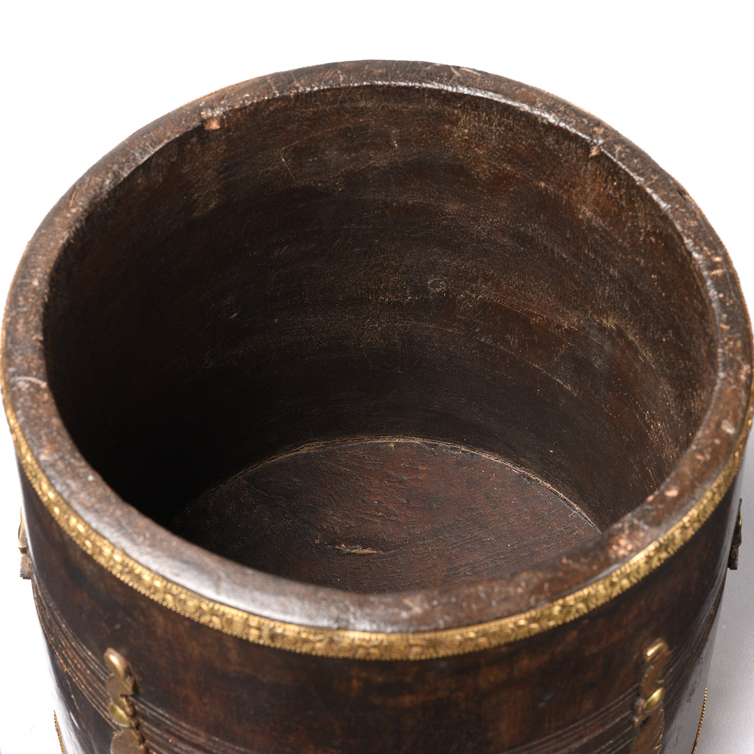 Interior Of Old Wooded Grain Measure From Himachal Pradesh - Ca 1920 | Indigo Antiques