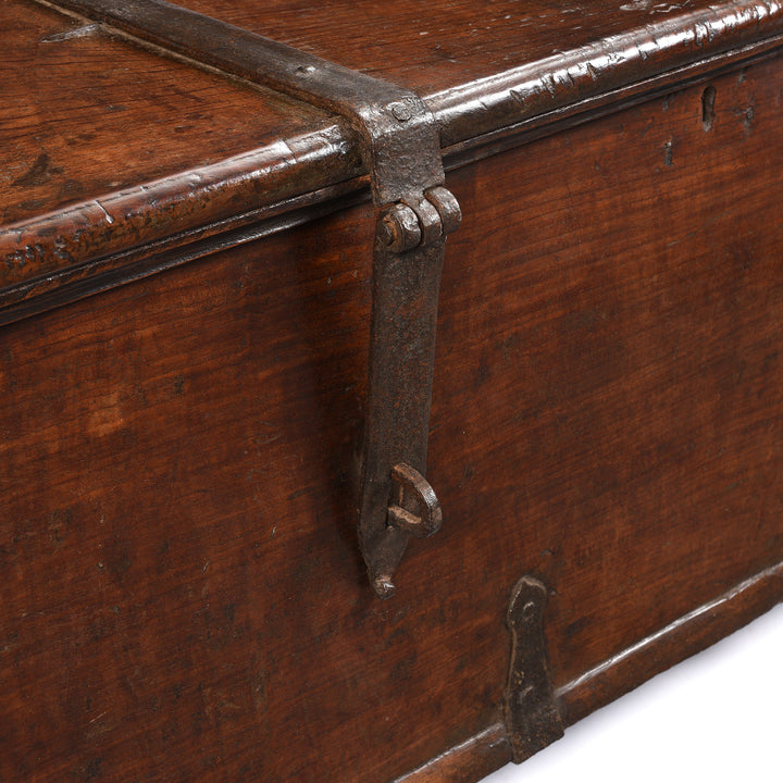 Latch Detail From Iron Bound Indian Teak Chest From Gujarat - 19thC | Indigo Antiques