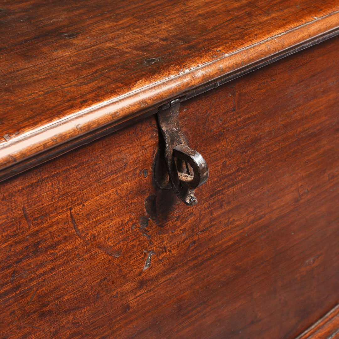 Latch View From Iron Bound Teak Indian Chest From Gujarat - 19thC | Indigo Antiques