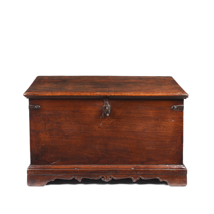 Iron Bound Teak Indian Chest From Gujarat - 19thC | Indigo Antiques