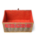 Vintage Red Textile Box From Rajasthan