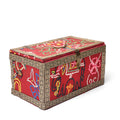 Vintage Elephant Textile Box From Rajasthan