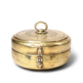 Vintage Brass Chapati Box From India - Ca 1900