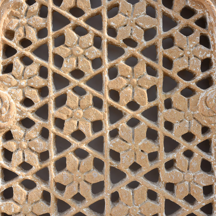 Detail From Old Carved Indian Stone Jali Panel From Rajasthan - 19thC | Indigo Antiques