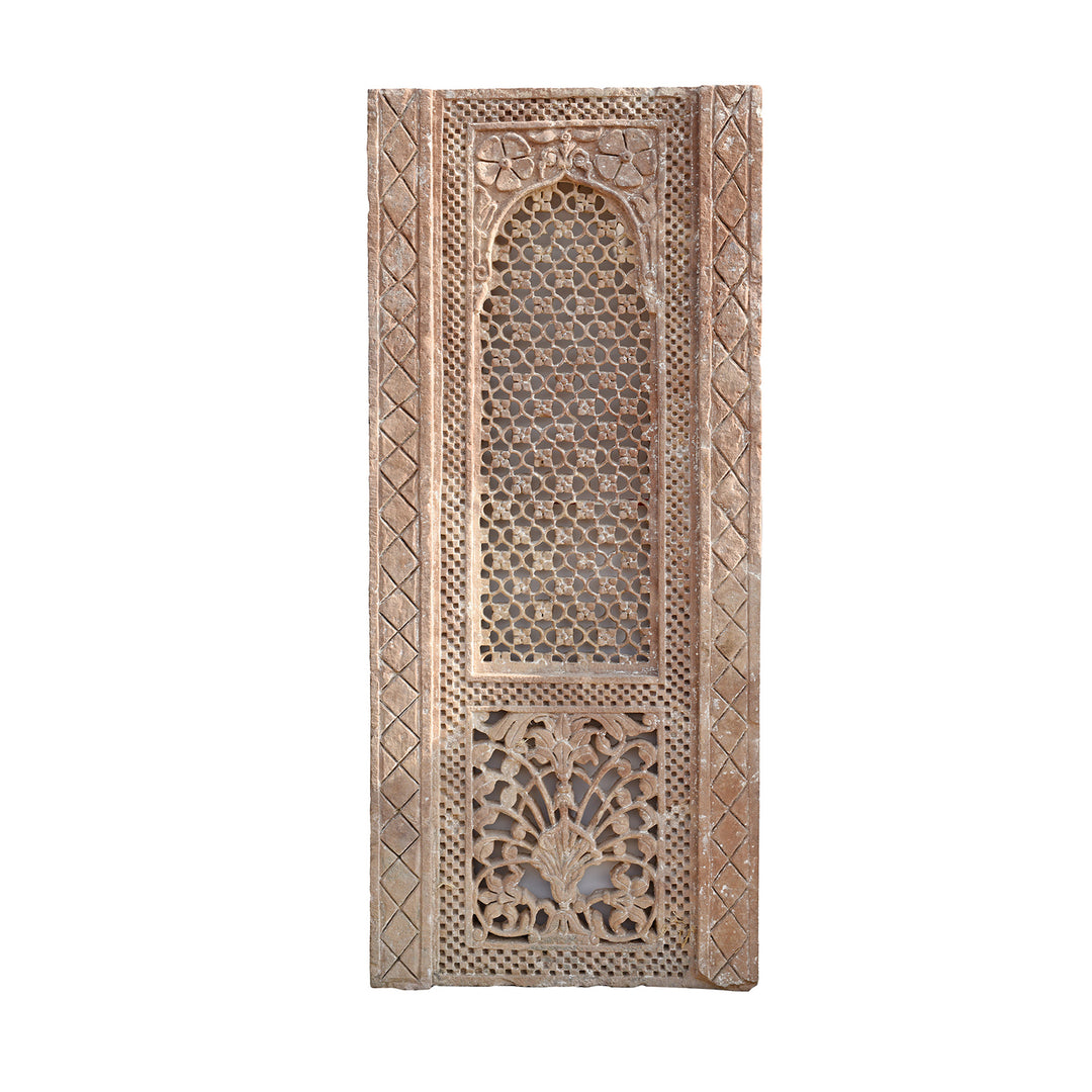 Old Carved Indian Stone Jali Panel From Rajasthan - 19thC | Indigo Antiques