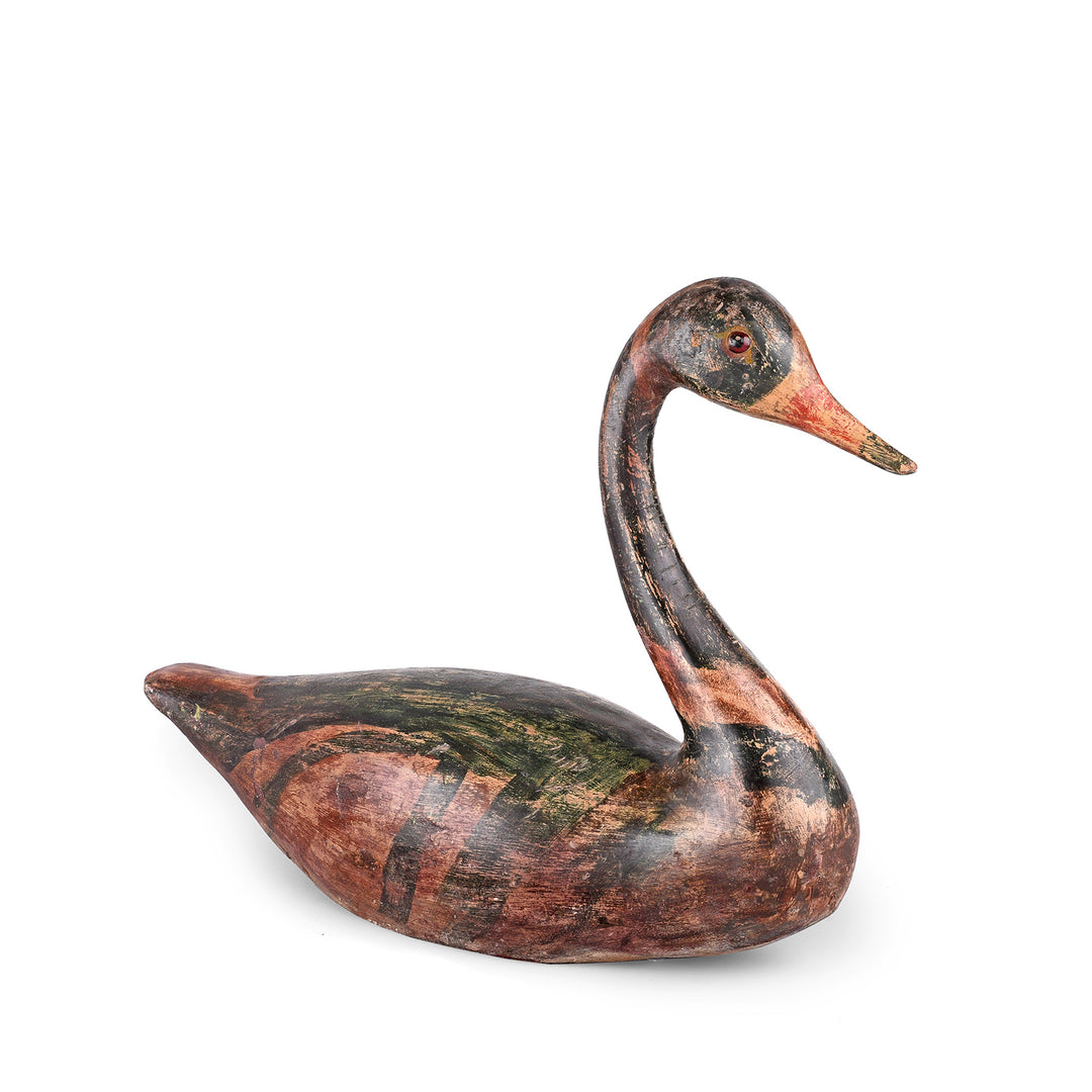 Antique Painted Wooden Decoy Duck From India - Ca 1920 | Indigo Antiques