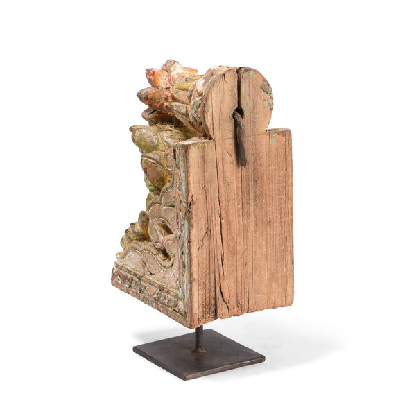 Painted Corbel From Maharashtra - 19th Century