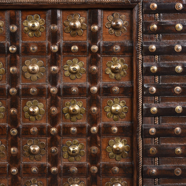 Brass Bound Indian 'Pithara' Chest From Gujarat - 19th Century