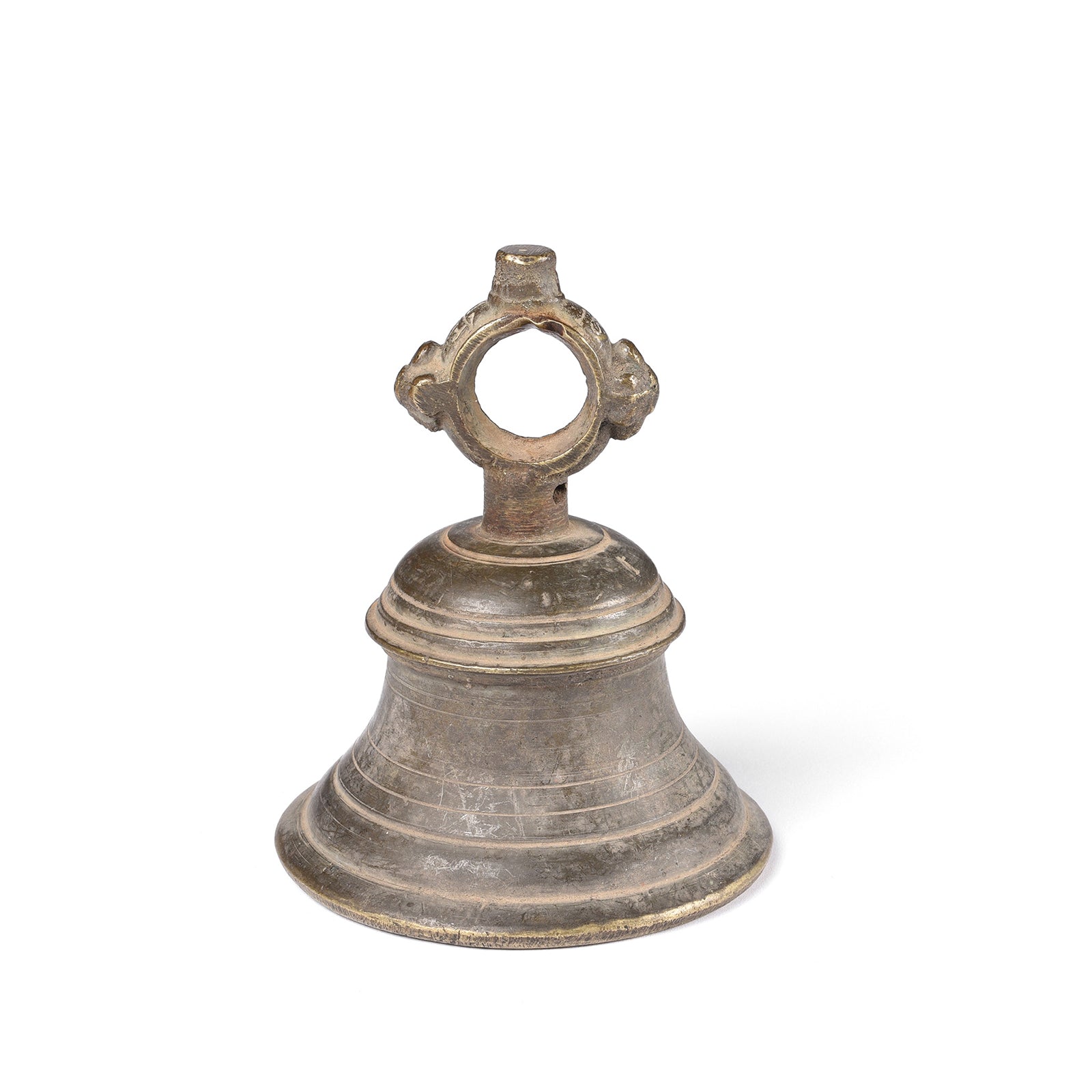 Antique Old Bronze Puja Bell From Lucknow - Ca 1920 | Indigo Antiques