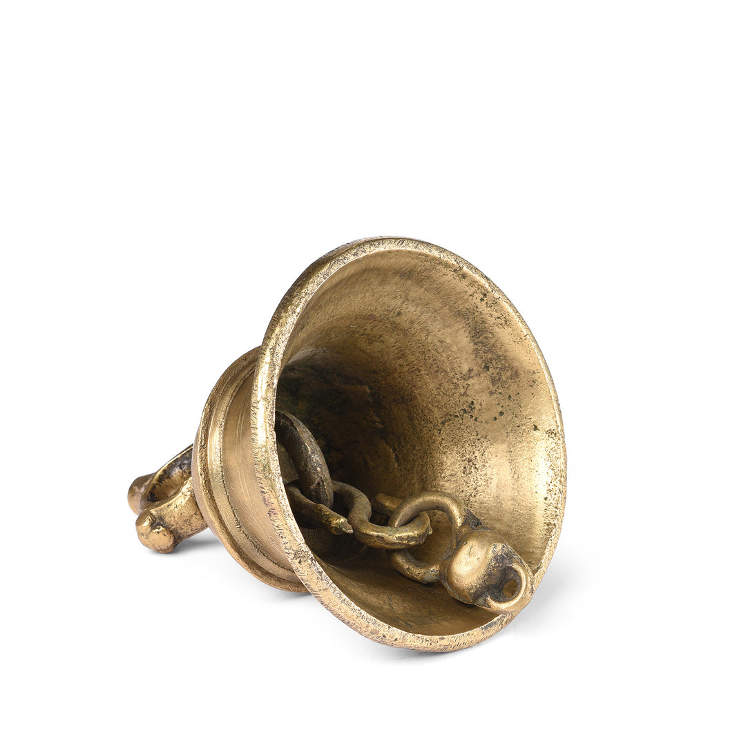 Antique Old Bronze Puja Bell From Lucknow - Ca 1920 | Indigo Antiques
