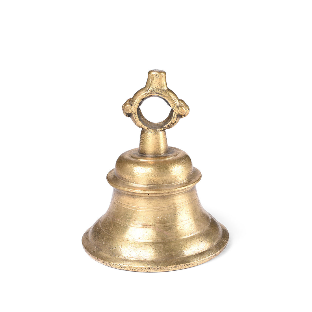 Antique Old Bronze Puja Bell From Lucknow - Ca 1920 | Indigo Antiques