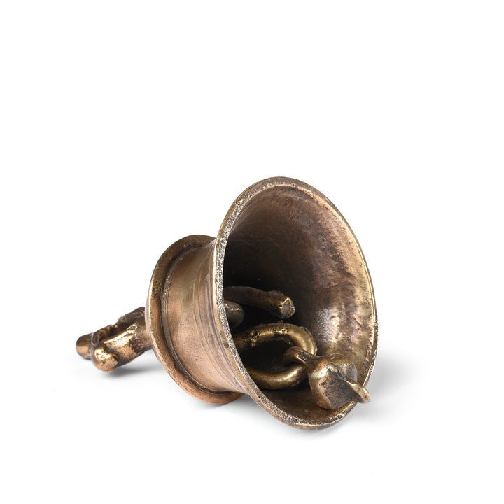 Interior Of Old Bronze Puja Bell From South India - Ca 1920 | Indigo Antiques