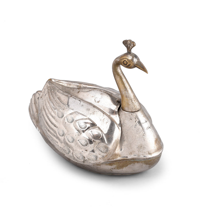 Vintage Peacock Shaped Betelnut Box - Ca 1950 | Indigo Antiques