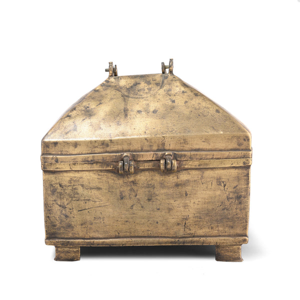 Brass Jewellery Casket From Rajasthan - 18th Century