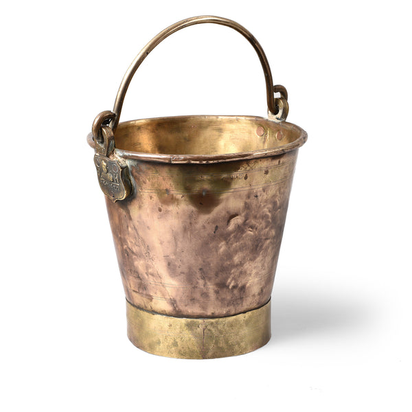 Brass Temple Bucket From Rajasthan - 19th Century