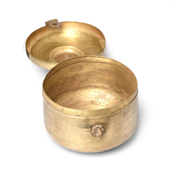Indian Brass Chapati Box - 19thC