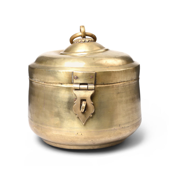 Indian Brass Chapati Box - 19thC