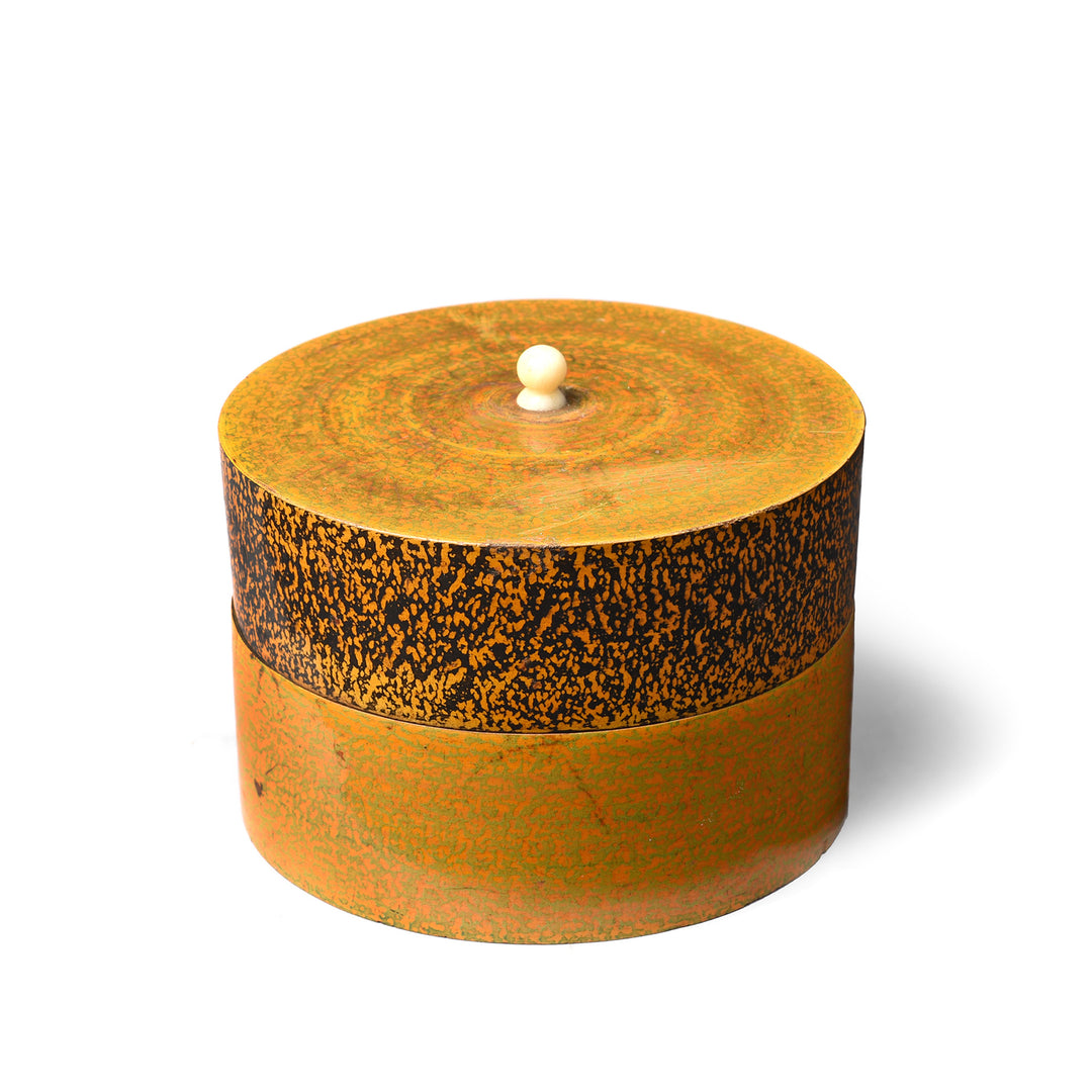Spotted Lacquer Indian Pot From Rajasthan - Early 20thC | Indigo Antiques