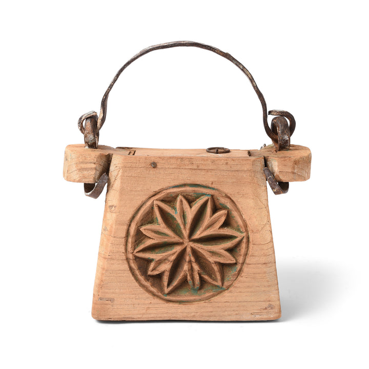 Antique Indian Teak Ghee Pot From Rajasthan - 19thC | Indigo Antiques