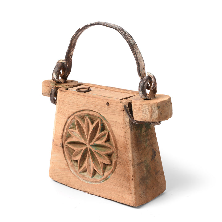 Antique Indian Teak Ghee Pot From Rajasthan - 19thC | Indigo Antiques