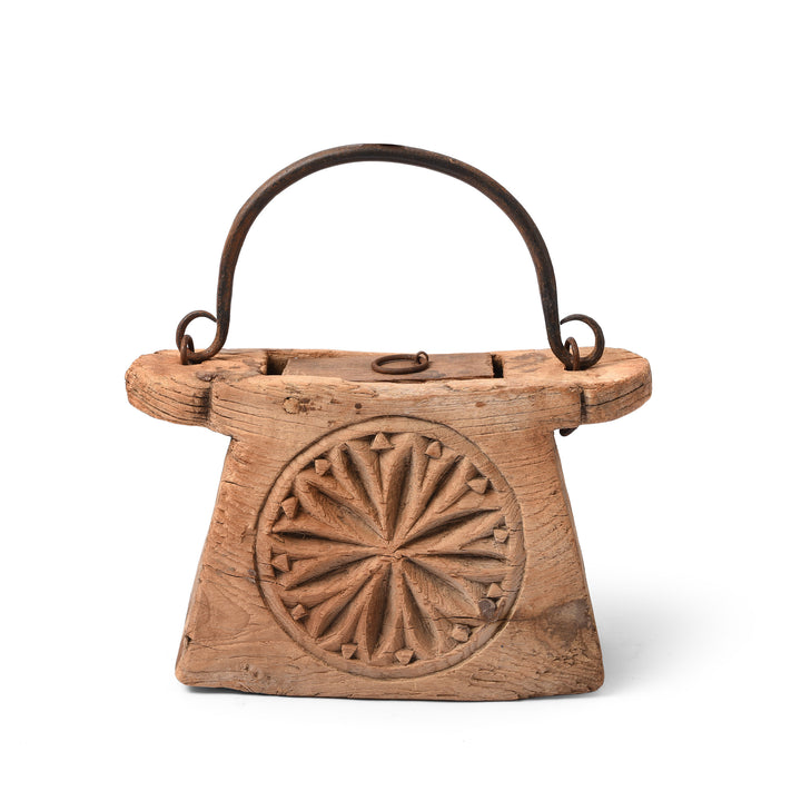 Antique Indian Teak Ghee Pot From Rajasthan - 19th Century | Indigo Antiques