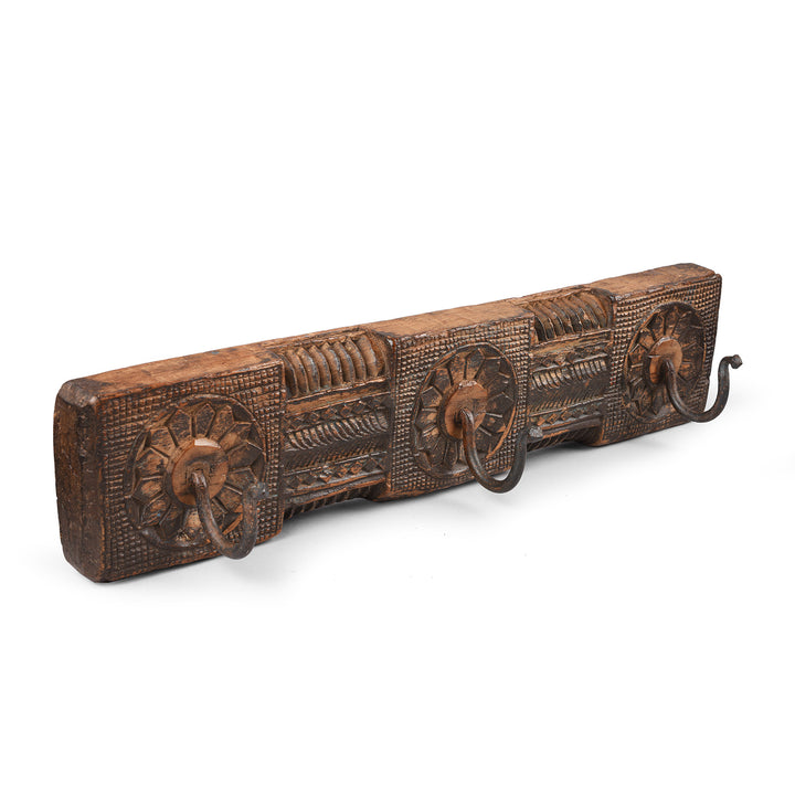 3 Coat Hook Rail From Kerala - Early 20th Century | Indigo Antiques