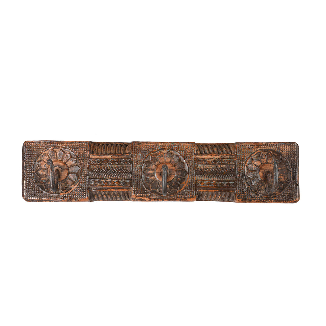 3 Coat Hook Rail From Kerala - Early 20th Century | Indigo Antiques