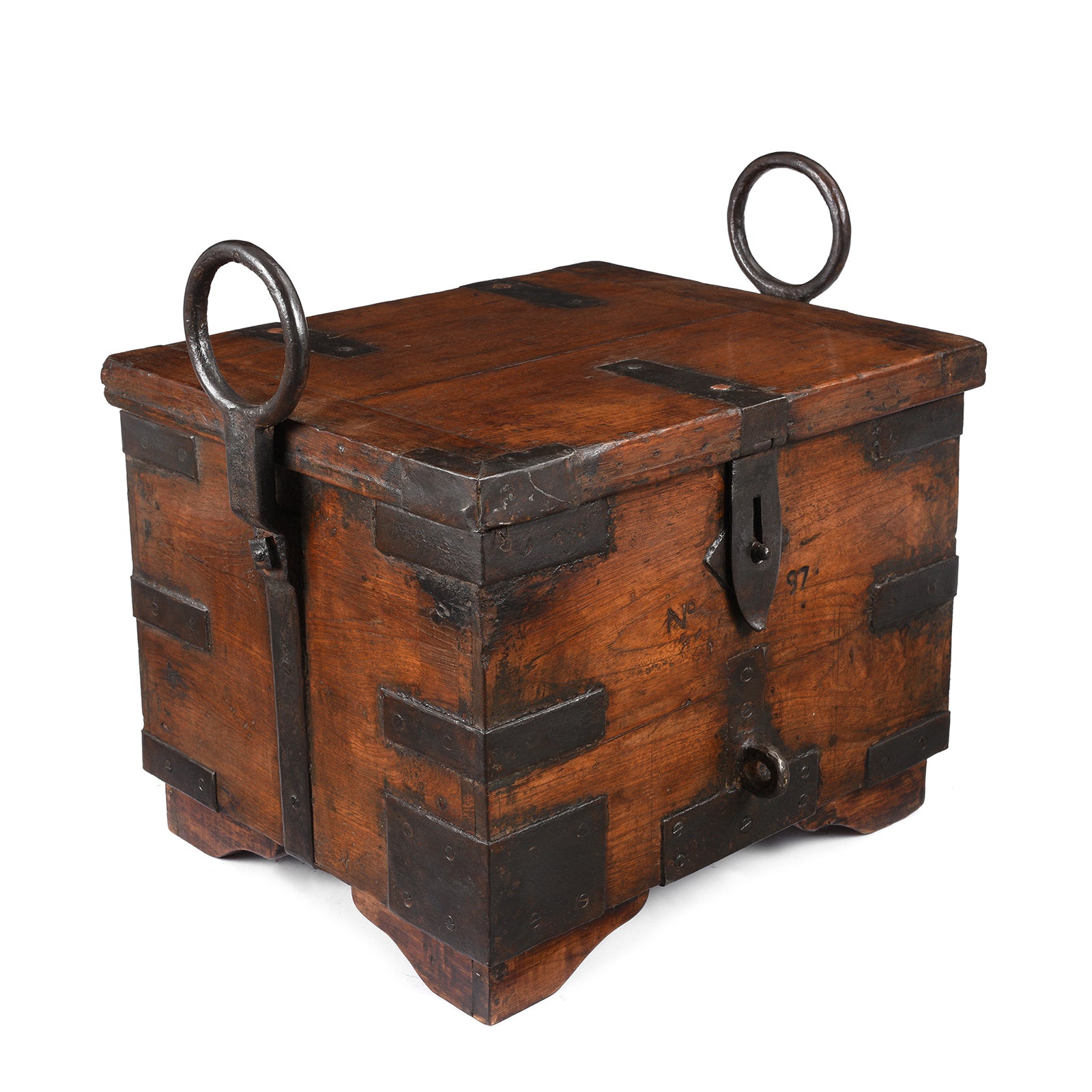 Iron Bound Teak Ammunition Limber Chest - 19th Century | Indigo Antiques