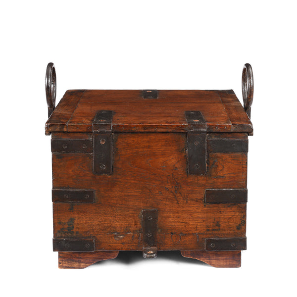 Iron Bound Teak Ammunition Limber Chest - 19th Century | Indigo Antiques