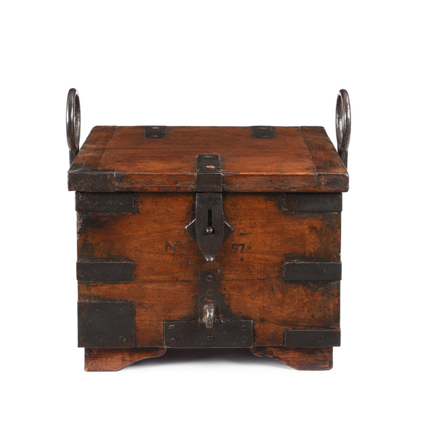 Iron Bound Teak Ammunition Limber Chest - 19th Century | Indigo Antiques