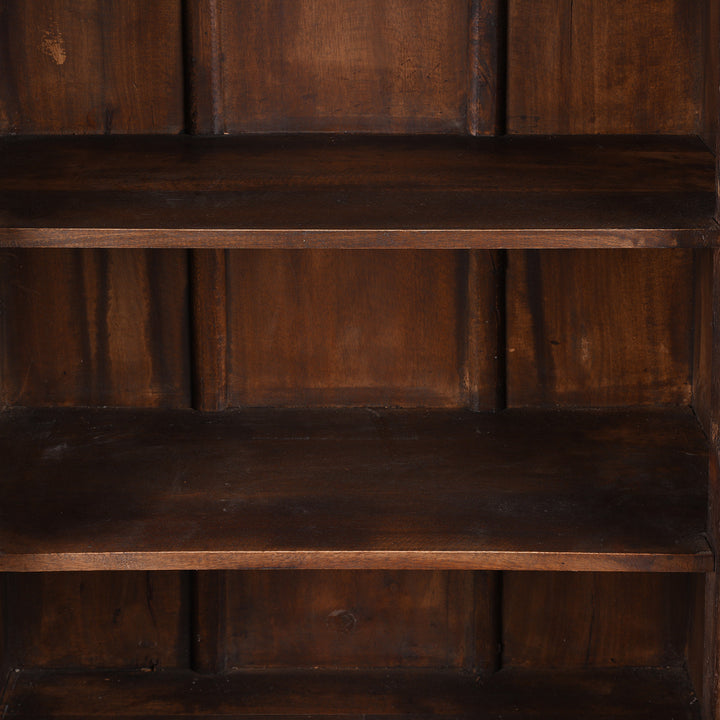 Interior Of Reclaimed Teak Side Cabinet With Painted Finish | Indigo Antiques
