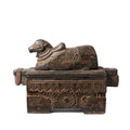 Indian Nandi Bull Tikka Box From South India - 19th Century