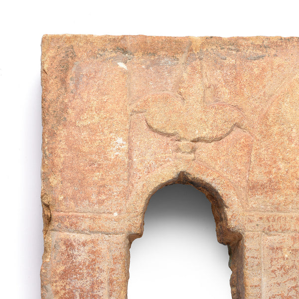 Old 2 Way Stone Lamp Niche From Jaisalmer - 19th Century