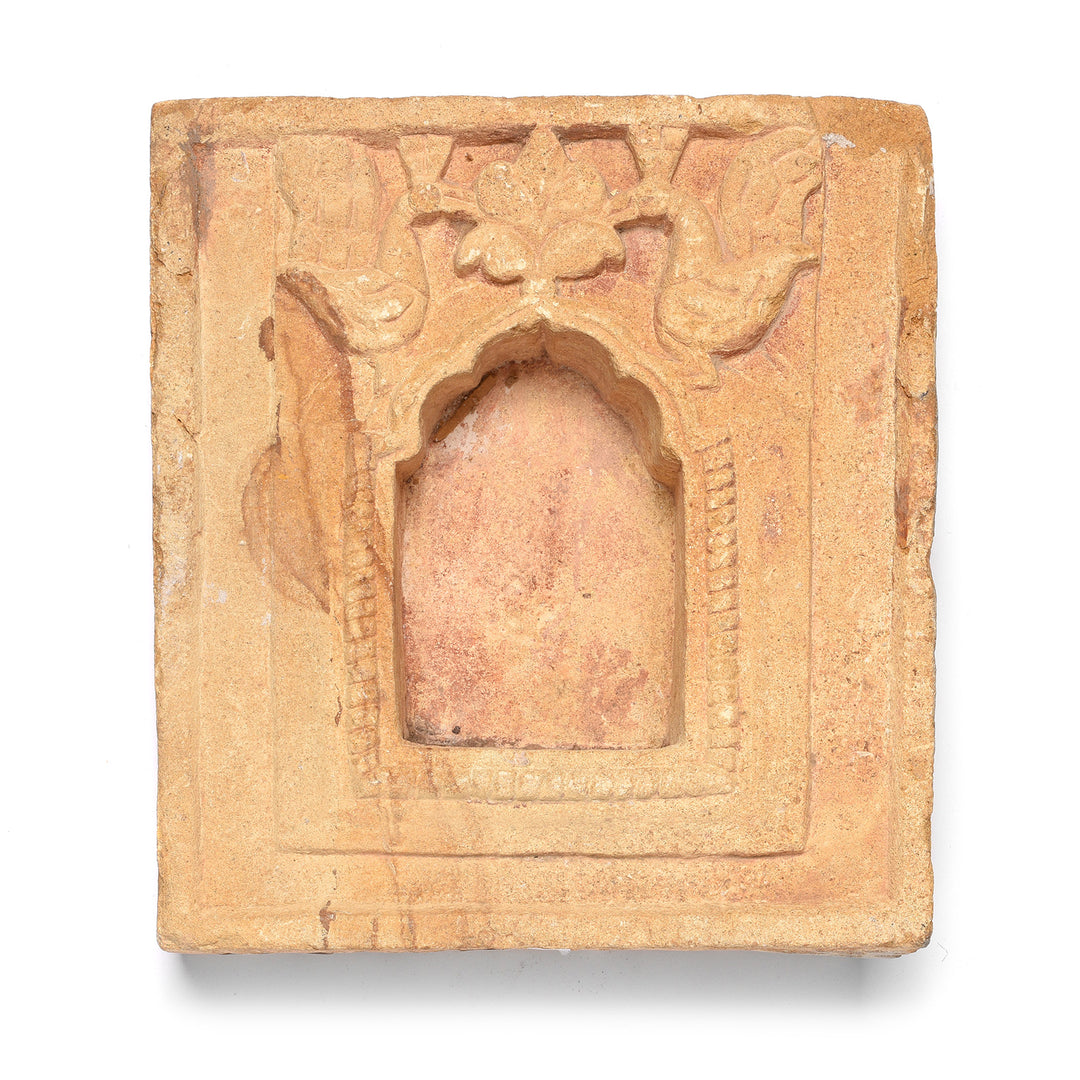 Carved Antique Indian Stone Lamp Niche From Rajasthan - 18thC | Indigo Antiques