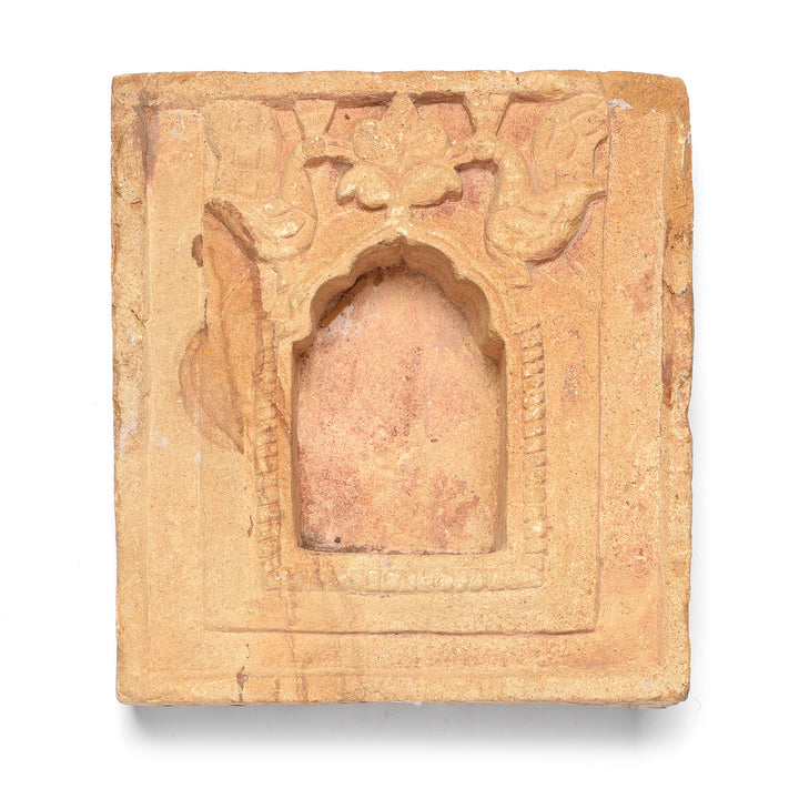 Carved Antique Indian Stone Lamp Niche From Rajasthan - 18thC | Indigo Antiques