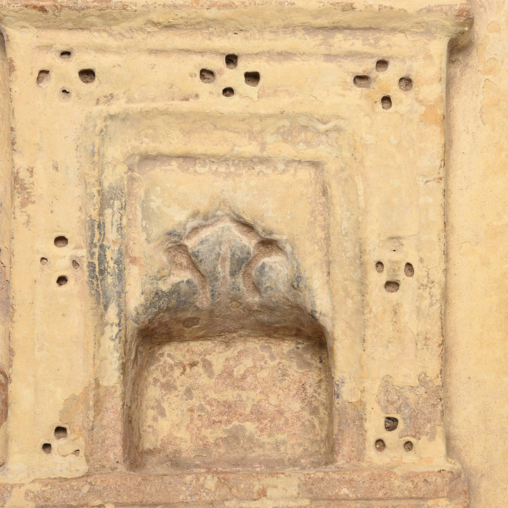 Carved Stone Lamp Niche From Rajasthan - 19thC