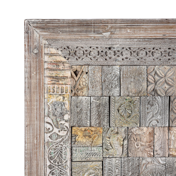 Decorative Bedhead Made From Old Architectural Carvings