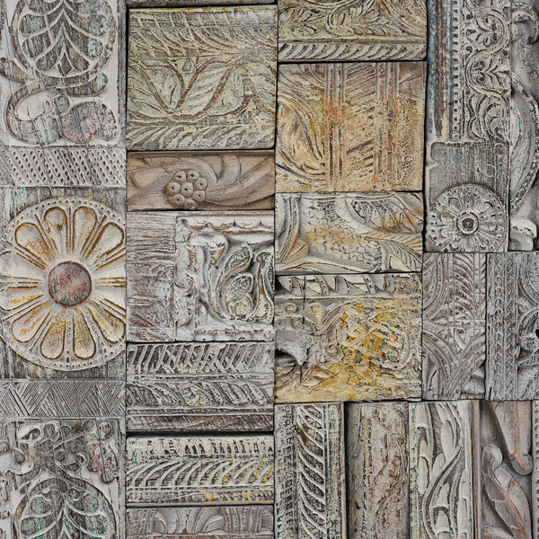 Decorative Bedhead Made From Old Architectural Carvings