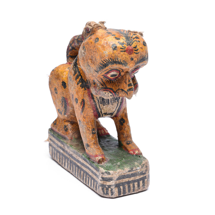 Antique Old Painted Leopard From Orissa | Indigo Antiques