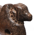 Carved Teak Nandi Bull Toy From Andhra Pradesh - Ca 1920's