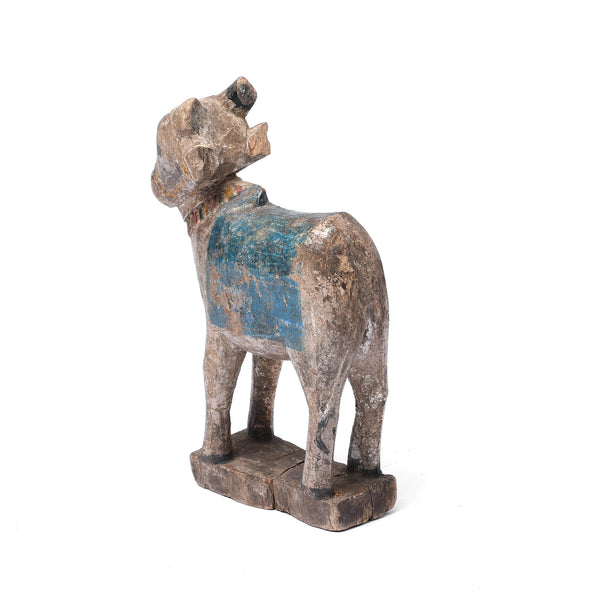 Painted Indian Nandi Bull Figurine From Rajasthan - Ca 1940