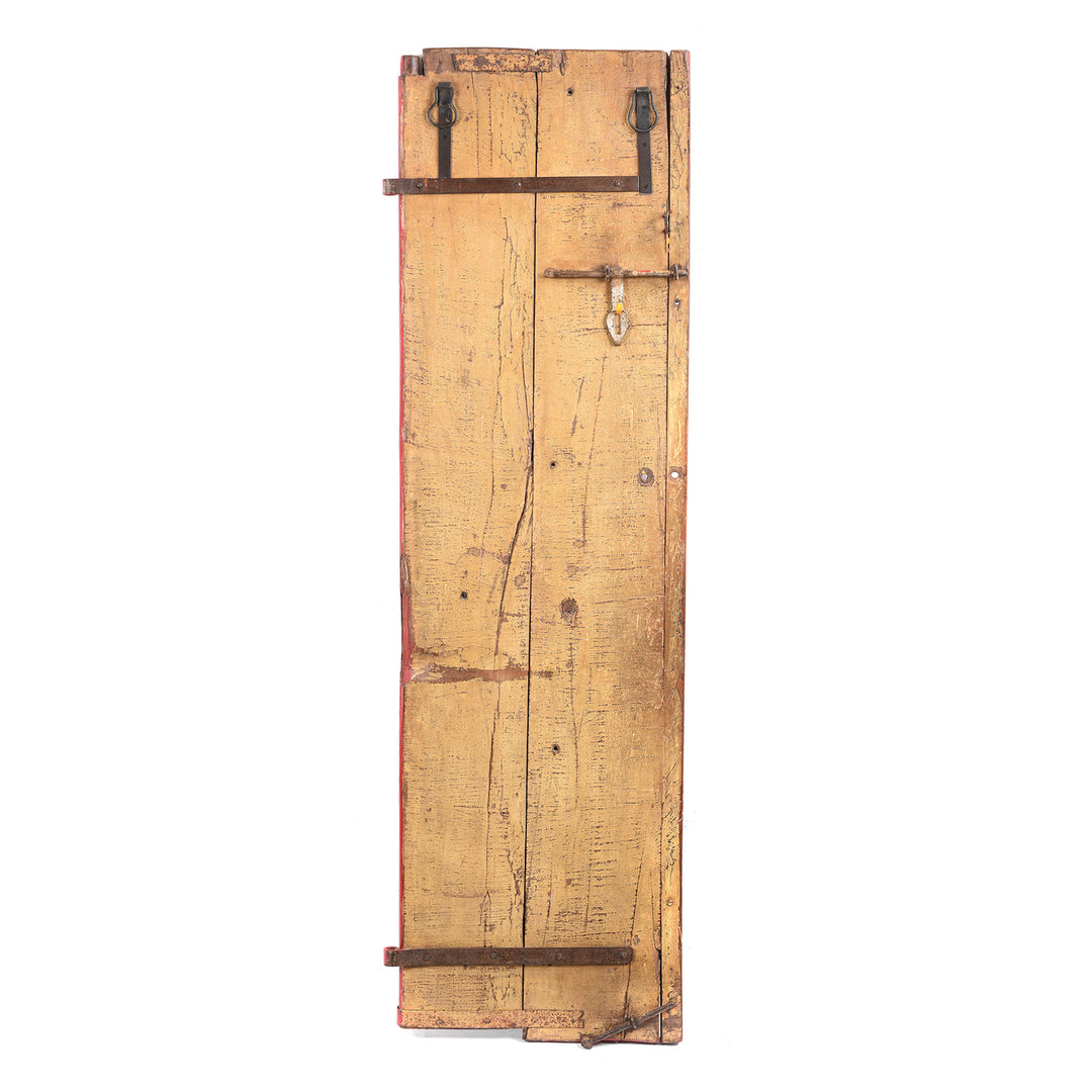 Vintage Painted Indian Leopard Panel - Ca 60 Yrs Old | Indigo Antiques