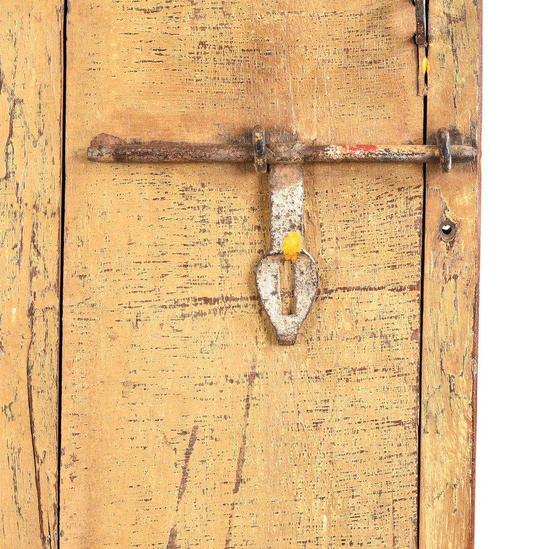 Vintage Painted Indian Leopard Panel - Ca 60 Yrs Old | Indigo Antiques