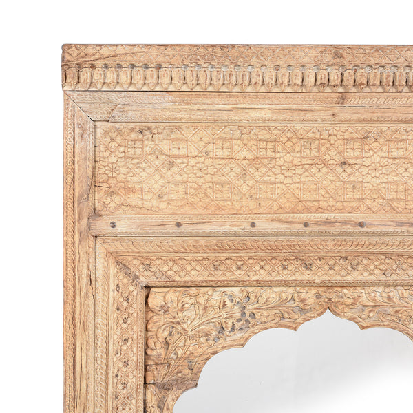 Indian Mirror Made From An Old Rosewood Window - 18thC