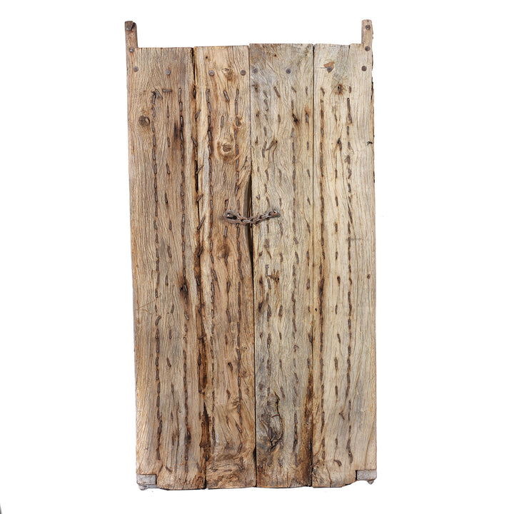 Reverse Of Antique Carved Mughal Rosewood Window Shutter From Punjab- 18thC | Indigo Antiques