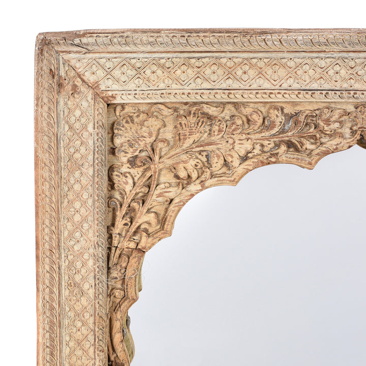 Corner Detail From Indian Mirror Made From An Old Rosewood Window - 18thC | Indigo Antiques
