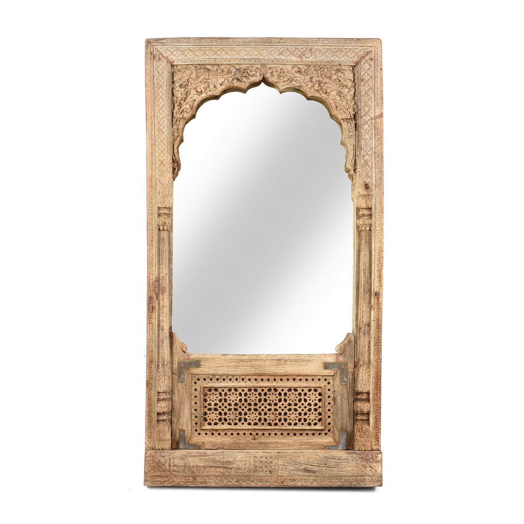 Indian Mirror Made From An Old Rosewood Window - 18thC | Indigo Antiques
