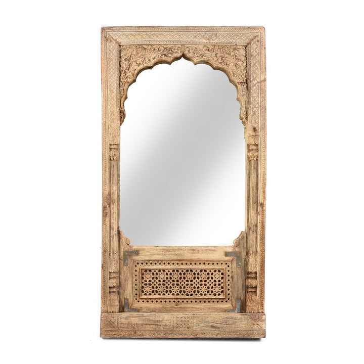 Indian Mirror Made From An Old Rosewood Window - 18thC | Indigo Antiques